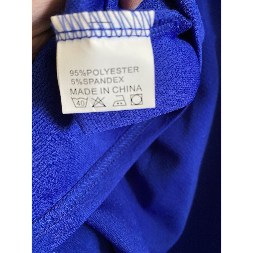 HOMEYEE Dress NWT Royal Blue Modest Work Business Cocktail Size 2XL US 12 - Picture 11 of 13